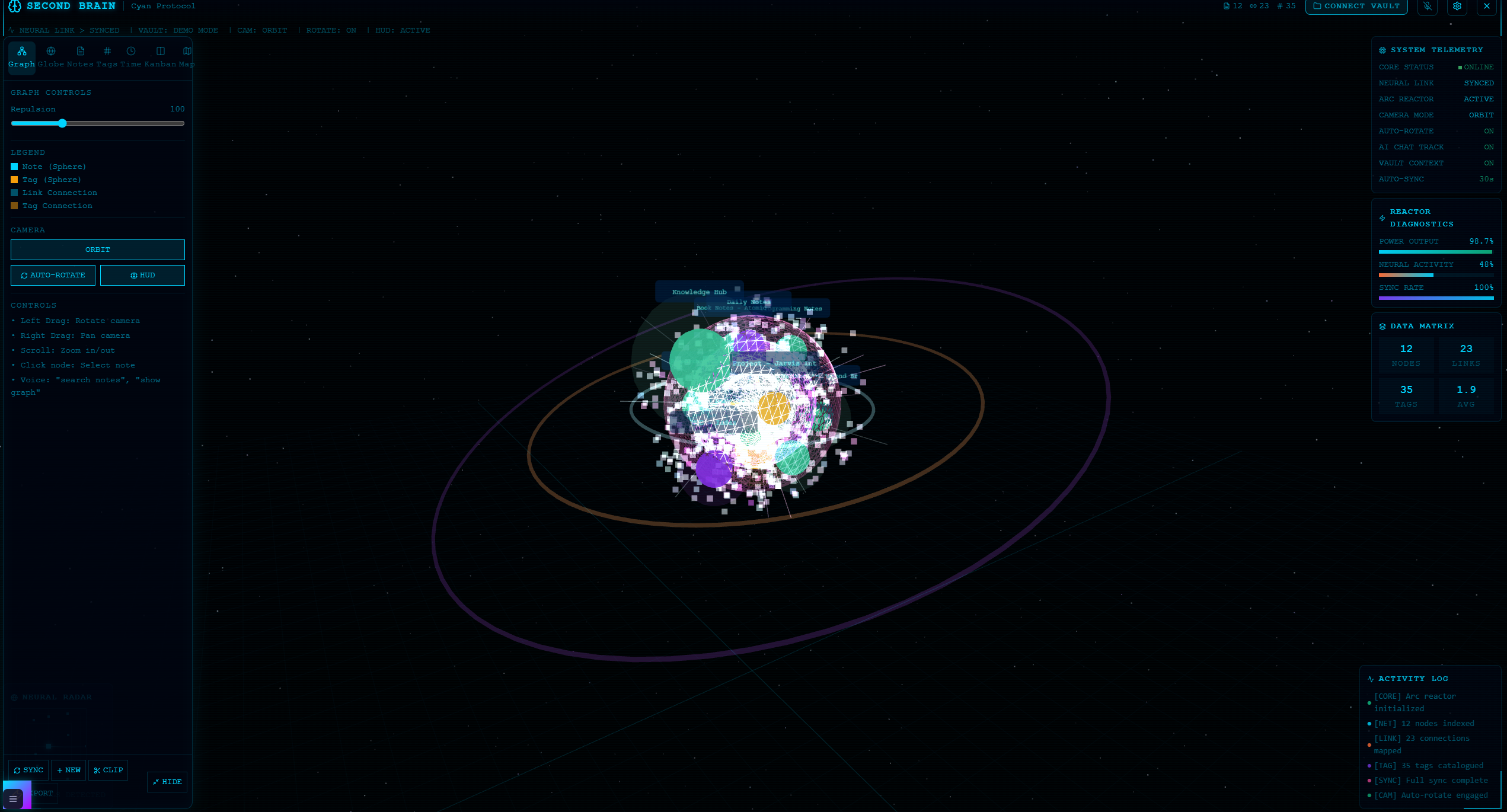 Jarvis neural brain interface